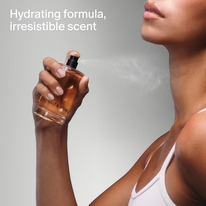 Salt & Stone Hair & Body Mist for Women & Men, Black Rose & Oud 3.4 fl oz
