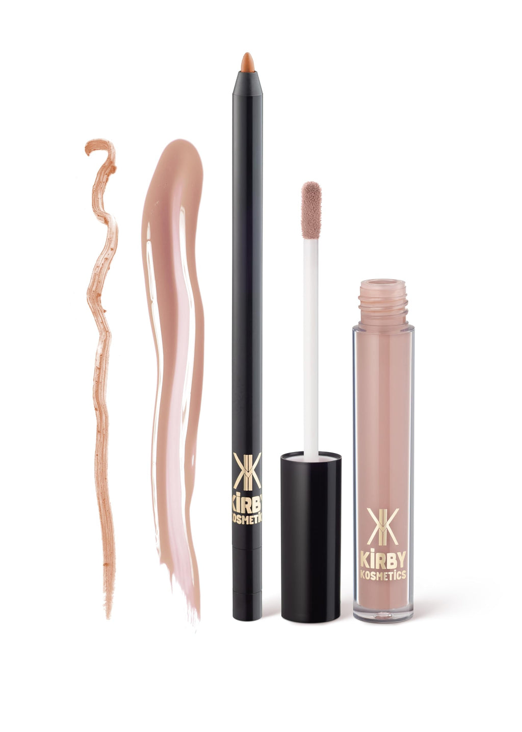 Kirby Kosmetics Lip Kit Duo – Glo-up Era - TikTok-Viral Precision Liner & Glossy Liquid Lipstick, Clean 2-Step Set with Hydrating Long-Wear Color – Bold Inclusive Beauty for Everyday Konfidence