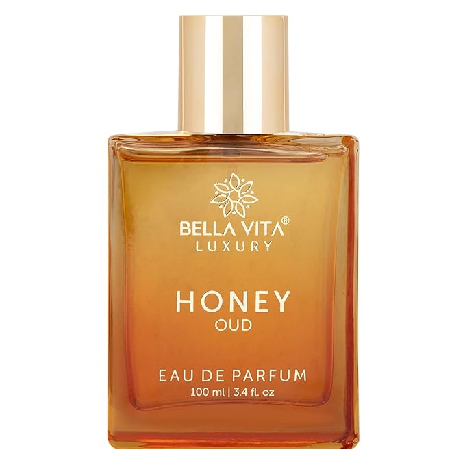 Bellavita Luxury Honey Oud Eau de Parfum | 100 ml (3.4 fl.oz.) | Perfume for Men and Women | Sweet Honey, Bergamot, Oud, and Amber Notes | Women's Day Special
