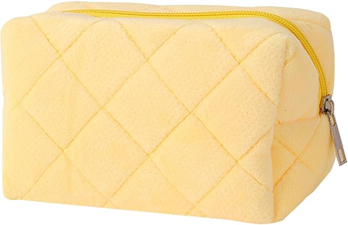 HABUAETY Makeup Bag Small Cosmetic Bags for Purse Women Girls Y2k Checkered Make Up Pouch