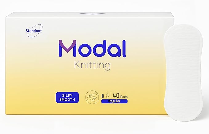 MODAL Silk-Ultra Thin Winged Panty Liners for Women, 40 Count