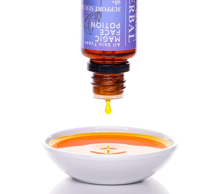 Ora's Amazing Herbal Magic Face Potion, Soothing Moisturizing Balancing, Sea Buckthorn Oil For Face with Frankincense, Licorice, Calendula, Evening Primrose, Meadowfoam, Gua Sha Face Oil, 0.5 oz
