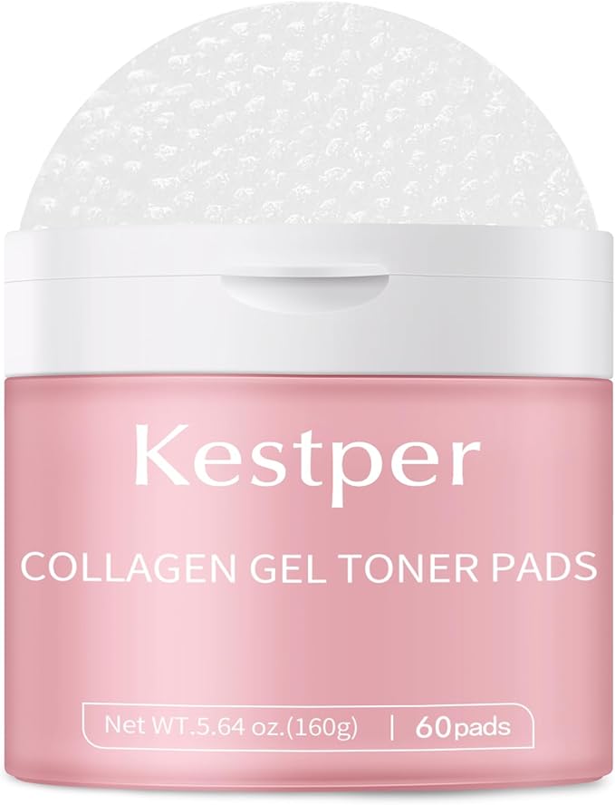 Kestper Collagen Gel Toner Pad for Face - Skin Firming,60 Pads