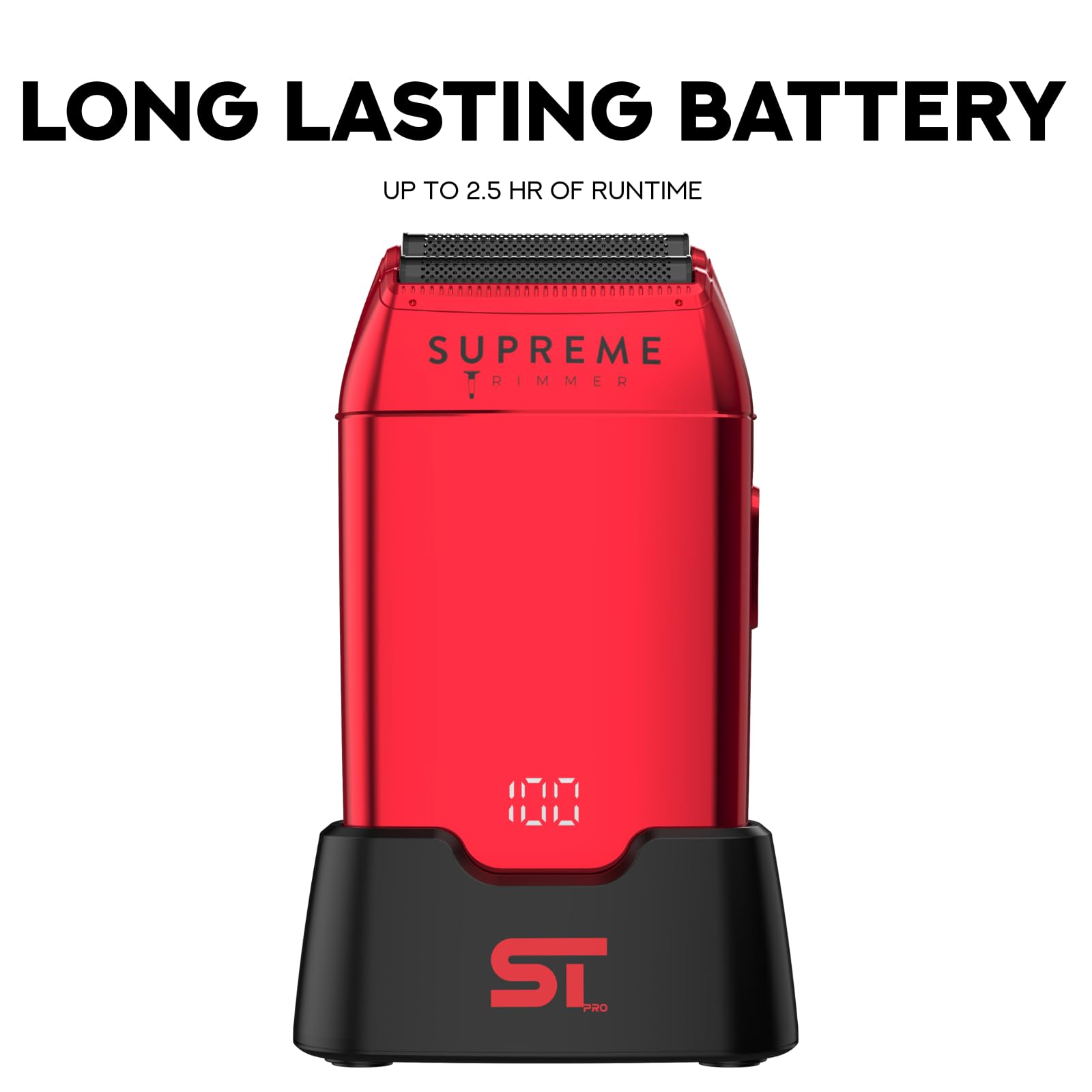 Supreme Trimmer Crunch STF602 – Waterproof Double Foil Shaver for Men | 150 Min Runtime, Wet/Dry Cordless & Corded Electric Razor | Hypoallergenic Foils for Face, Head & Stubble