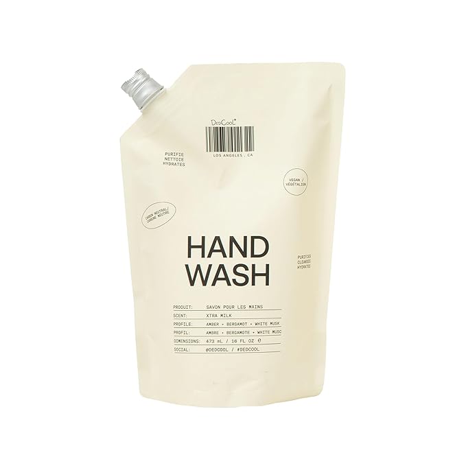 DedCool, Hand Wash Refill, Xtra Milk, Gentle Hydrating Cleanser, 16 fl oz
