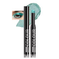 Hyesamyo Green Eyeshadow Stick - Long Lasting Waterproof Matte & Shimmer Cream Eyeshadow Pencil - Highly Pigmented Easy Blend Makeup Kit for Women - Travel Size Eye Shadow for Beginners (24#)