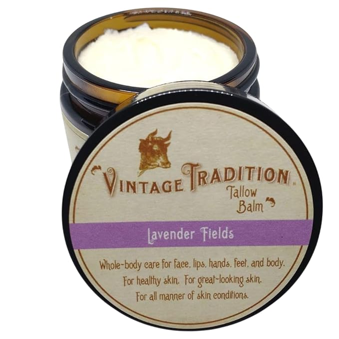 Vintage Tradition Lavender Grass-Fed Tallow Balm | All-Purpose 2 oz