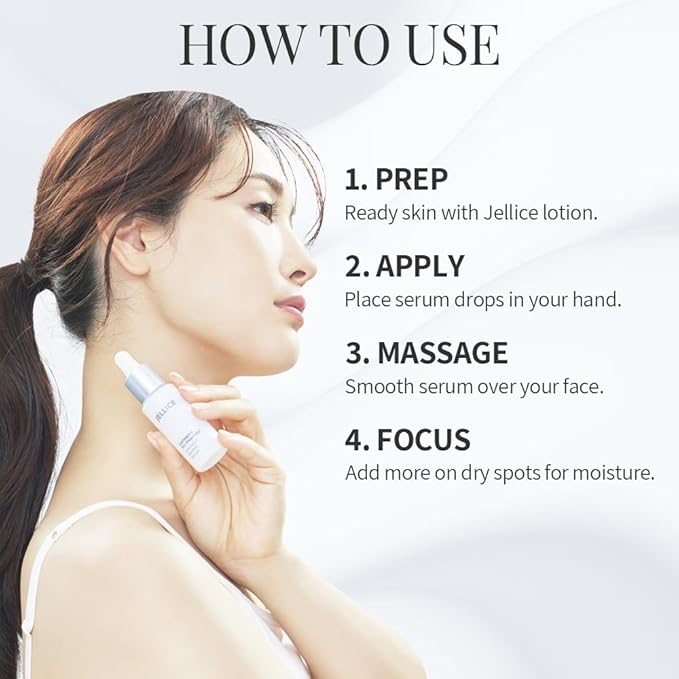 JELLICE Collagen Tripeptide Face Serum – Anti-Aging & Firming Formula with Niacinamide, Hyaluronic Acid & Centella – Deep Hydration & Smoother-Looking Skin – Japanese Beauty – 1.01 fl oz