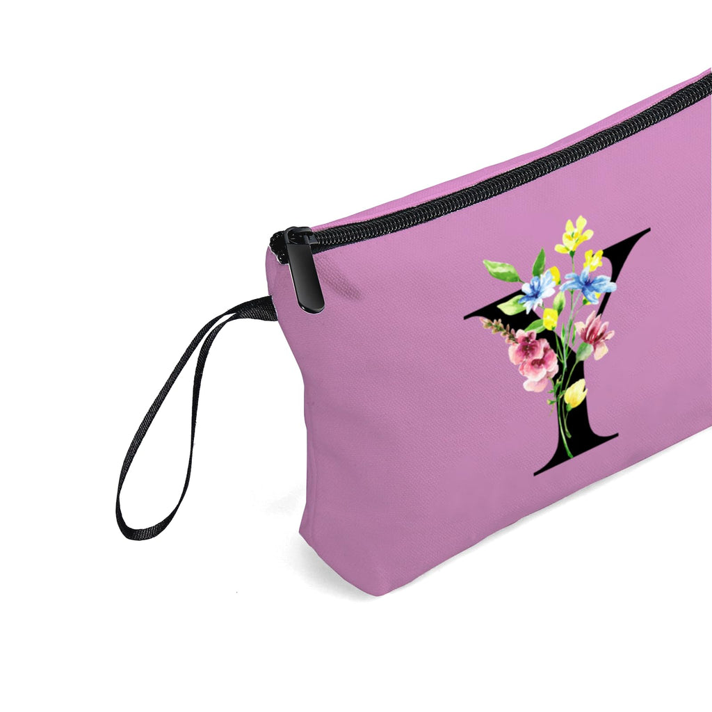 Appreciation Initial Monogram Gifts for Sisters from Sister Employees Team Bride Womens Unique Mom Personalized Makeup Cosmetic Bag with Mirror Mothers Day Christmas Graduation Y