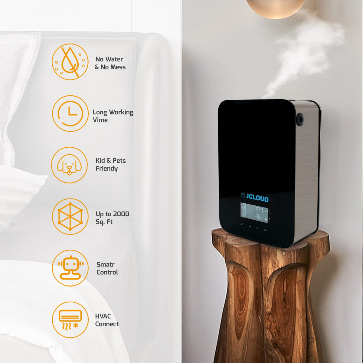 JCLOUD Smart Scent Air Machine for Home, Black
