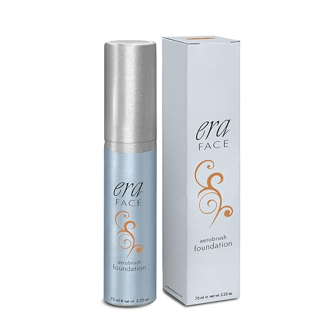 ERA Beauty Face Spray Makeup (R8 Amber, 2.25 oz) - Airbrush Foundation, Everyday, Buildable, Professional Spray on Cosmetics