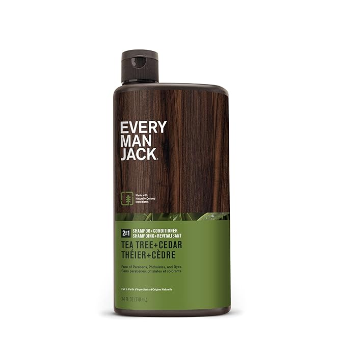 Every Man Jack Men's Tea Tree Shampoo & Conditioner 2-in-1, 24 oz