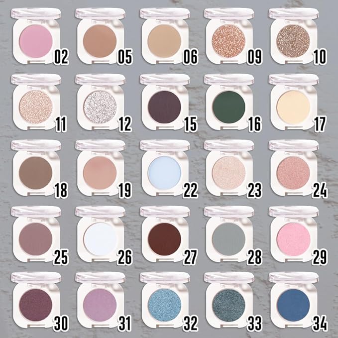 FeiCuiYun Single Matte Eye Shadow Palette Makeup, Dark Teal Eyeshadow for Women Halloween Birthday Party Wear, Monochrome Eye Shadow Makeup, Pigmented Waterproof Sombras Para Ojos, 33
