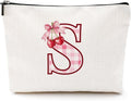 CQM Cherry Bag Initial S Makeup Bag Cherry Gifts for Women Cosmetic Bags