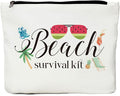 Beach Makeup Bag, Beach Gifts for Women, Summer Survival Kit Cosmetic Bags