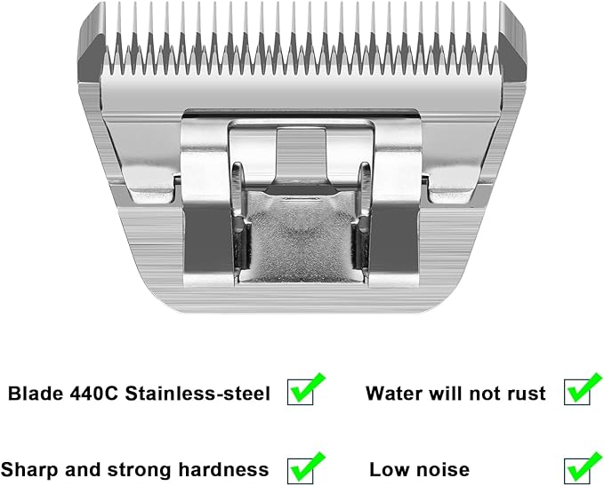 Dog Grooming Wide Blade Set,Compatible with Andis,Oster,Wahl KM10 Clipper