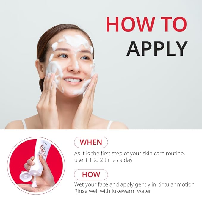 ATOMU Salicylic Acid Foaming Facial Cleanser for Oily Skin & Clogged Pores, BHA Oil Control Face Wash, 4.05 fl oz