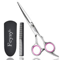 Fcysy Professional 6 Inch Haircut Scissors - Barber Shears with Comb, Salon Hair Shears for Men, Women & Pets