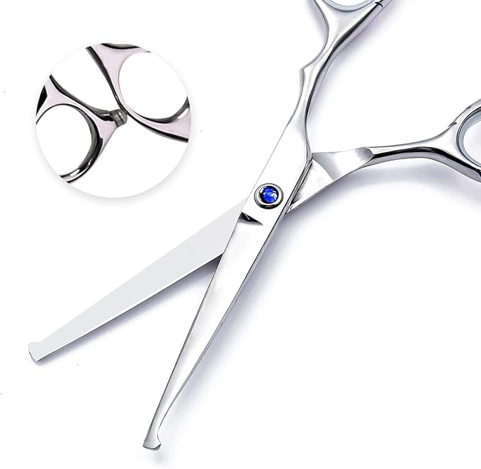Lplpgg Hair Cutting Scissors Set Professional Hair cut Scissors Kit with Cutting Scissors Thinning Hairdressing Shears Set for Barber Salon (Blue)