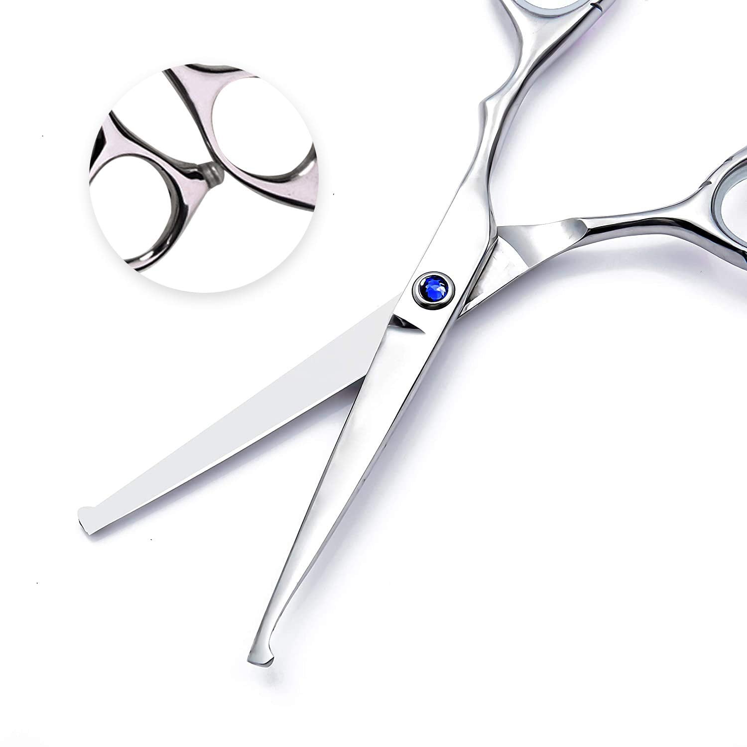 Lplpgg Hair Cutting Scissors Set Professional Hair cut Scissors Kit with Cutting Scissors Thinning Hairdressing Shears Set for Barber Salon (Blue)