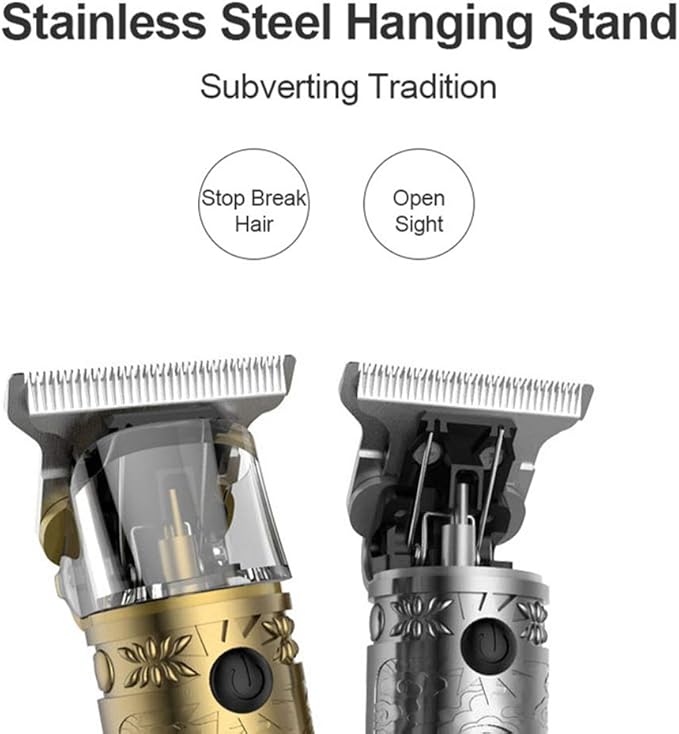 daydayone Beard Trimmer Hair Clippers for Men, Professional T-Blade Trimmer Cordless Rechargeable Hair Edgers Clippers Electric Beard Shaver with LED Display