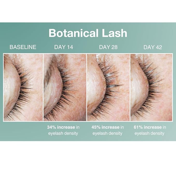 Contours Rx Botanical Lash & Brow Serum – Organic, Drug-Free Growth Formula with Peptides & Botanicals – Strengthens, Hydrates & Nourishes – 5ml