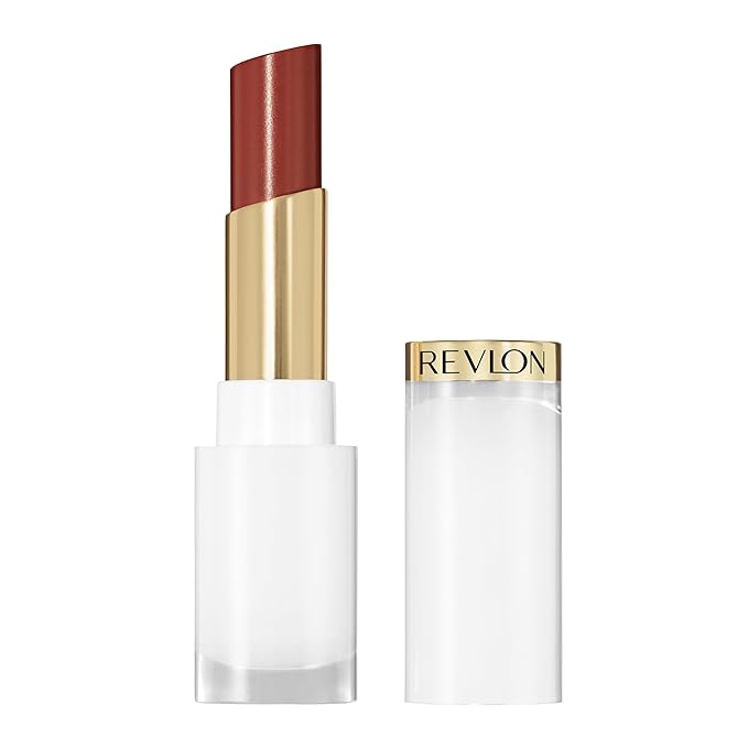 REVLON Super Lustrous Glass Shine Balm, 010 Spiced Wine, 0.11 oz