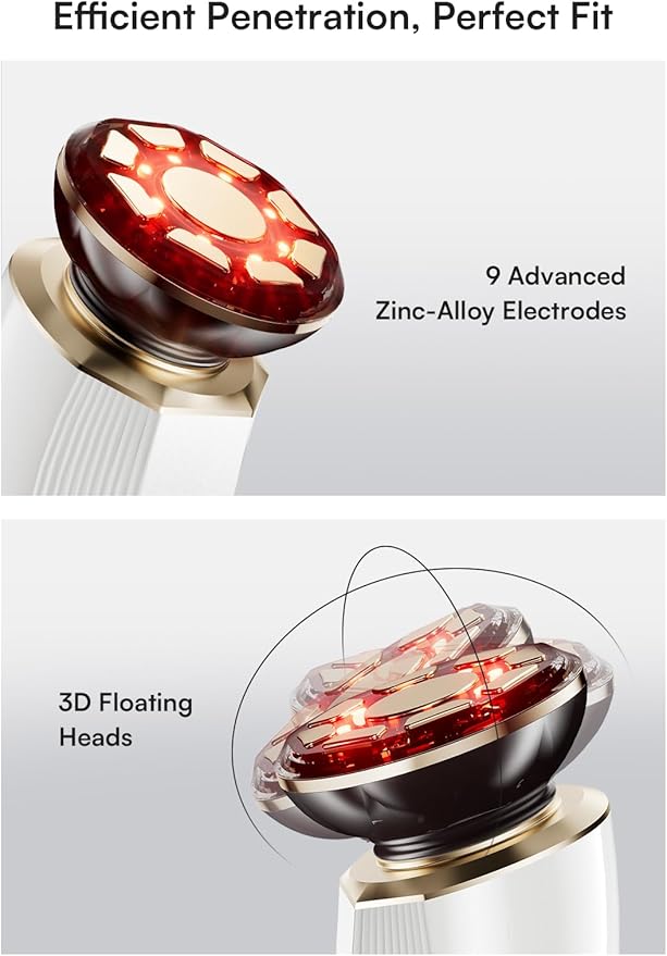 INIA 3-in-1 Red Light Therapy Beauty Device for Face & Neck Skincare
