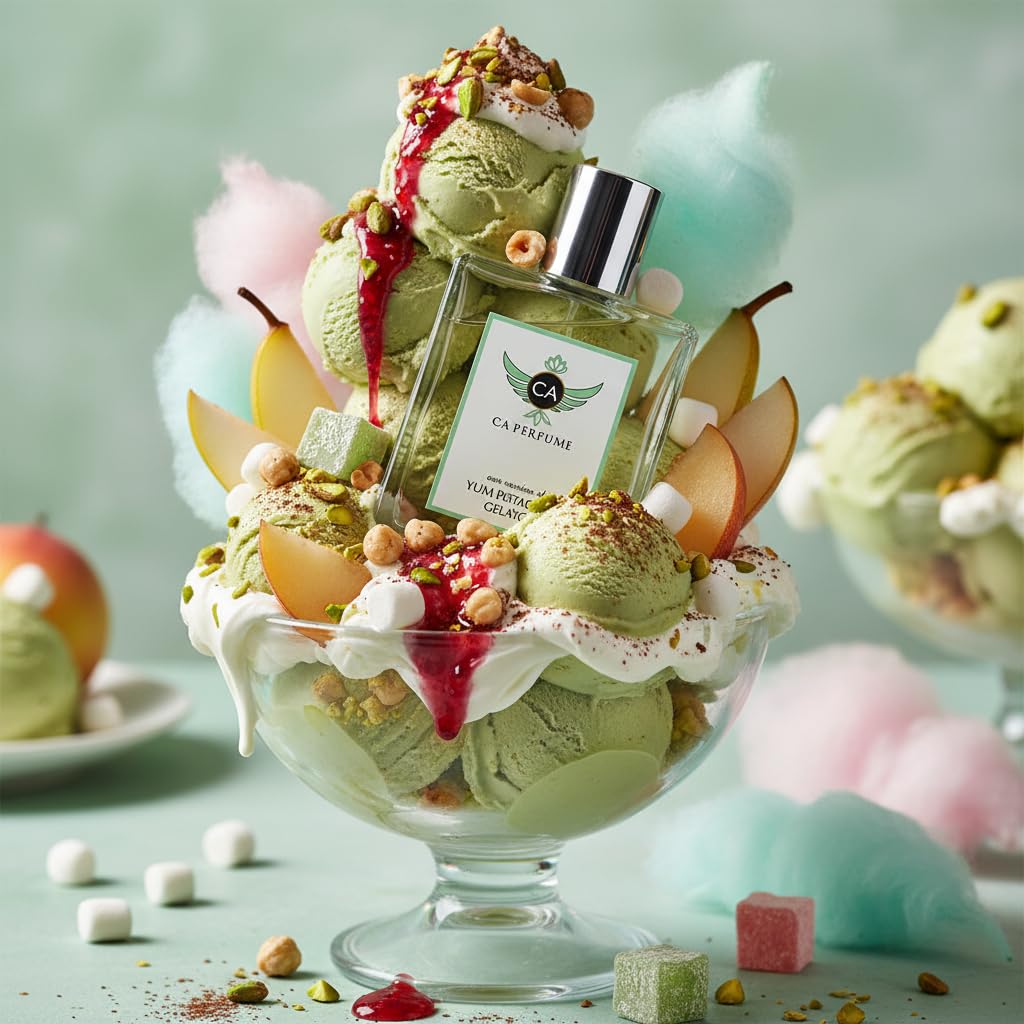 CA Perfume Impression of Yum Pistachio Gelato for Women and Men Long Lasting Unisex Fragrance Eau De Parfum 1.7 Fl Oz 50ml