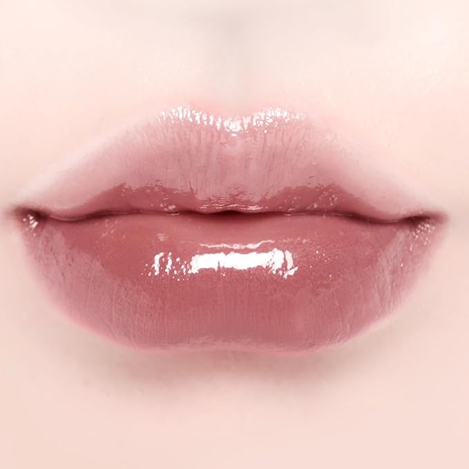 DINTO Blur-Glowy Mini Lip Tint (253 Ad Veritas) – Dewy Finish Glowy Korean Lip Tint, Long Lasting All Day Stain, Muted Pink Beige, Vegan & Cruelty-Free, 0.04 fl oz