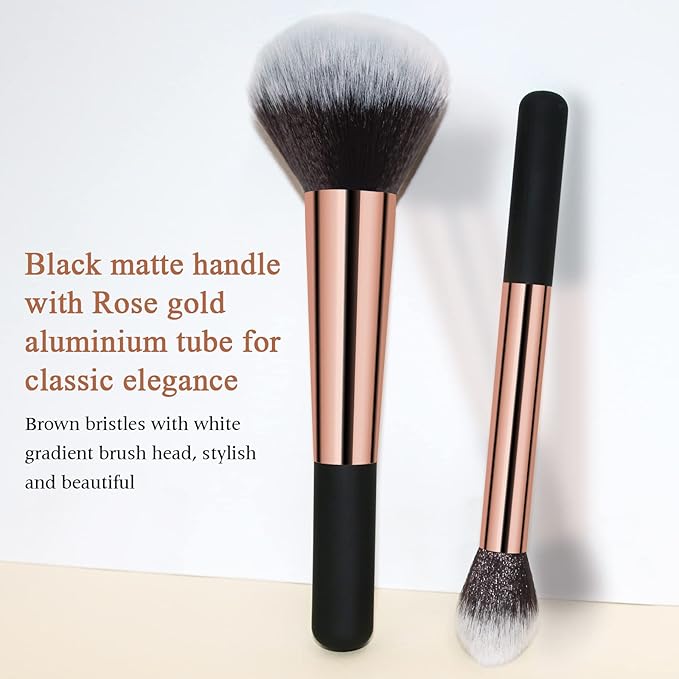 Makeup Brushes, Large Powder Brush & Foundation Brush Flawless Finish