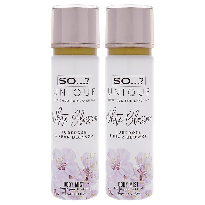 Unique Body Mist - White Blossom by So…? for Women - 5.1 oz Body Mist - Pack of 2