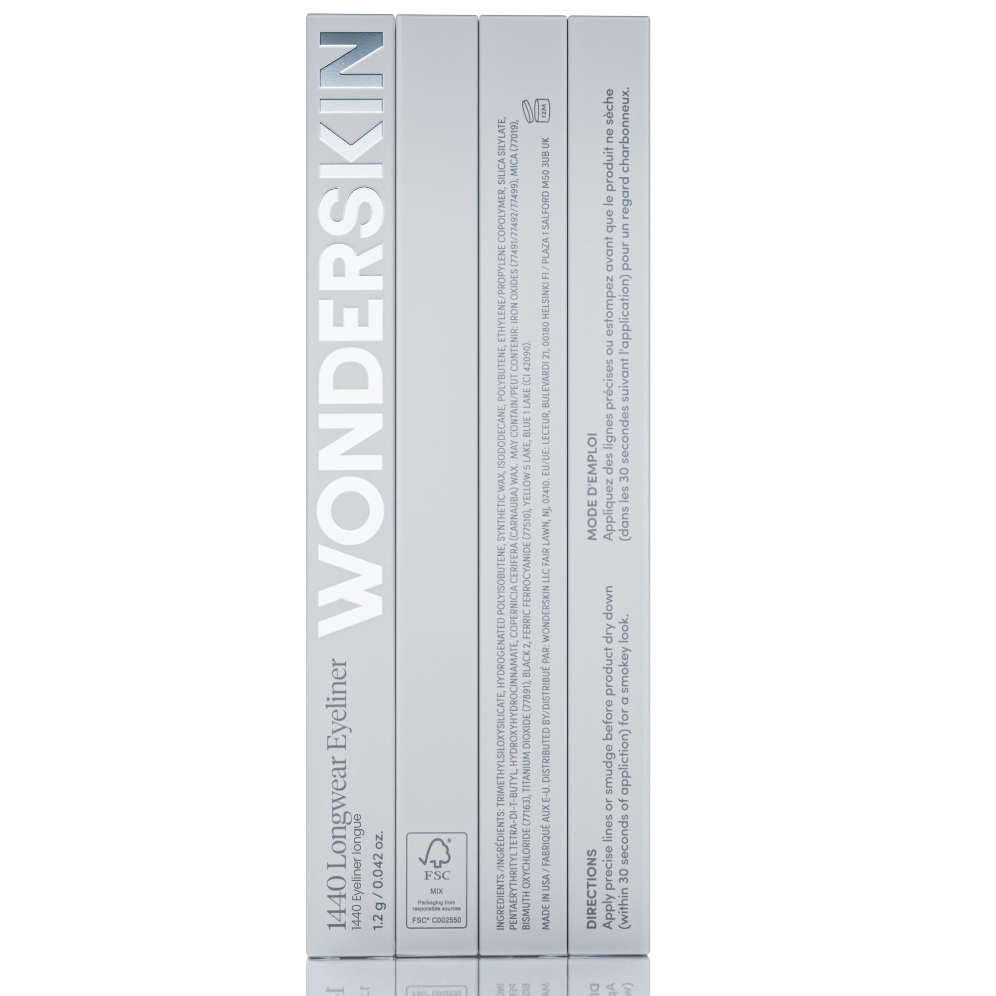 Wonderskin Eyeliner Pencil, 1440 Longwear Brown Eyeliner Pencil - Waterproof, Sharpenable & Smudge Proof (Kalamata)