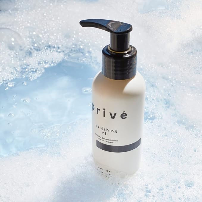 Prive Vanishing Hair Oil - Lightweight Anti Frizz Oil for Shine and Smoothness - Hydrating Hair Oil with Baobab, Kukui and Carrot Seed Oils - Non Greasy, Vegan - 4 oz