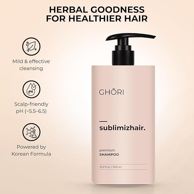 Ghori Sublimizhair Herbal Shampoo | Damage Repair | Made In Korea | 500ml