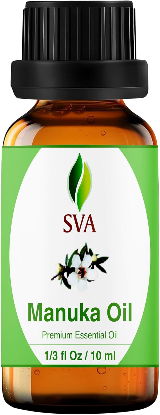 SVA Manuka Essential Oil in Glass Bottle, 1/3 Fl Oz (10 ml)