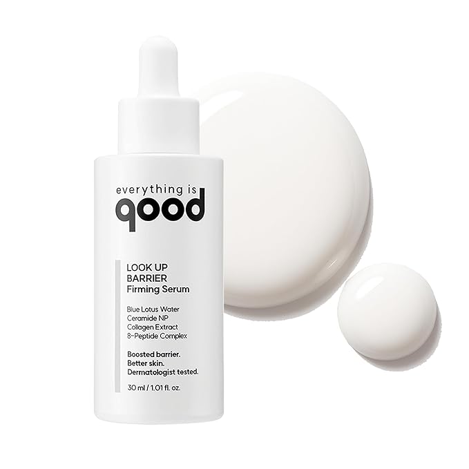 everything is good LOOK UP BARRIER Firming Serum for Face, Wrinkle & Elasticity Care, Peptide, Collagen & Ceramide, Hydrating Korean Skincare
