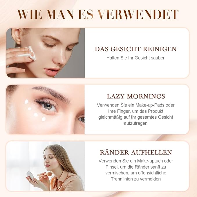 Color Changing Foundation for Mature Skin, Hydrating and Lightweight Liquid Foundations, Tone Suitable for All Skin Types (2pcs)