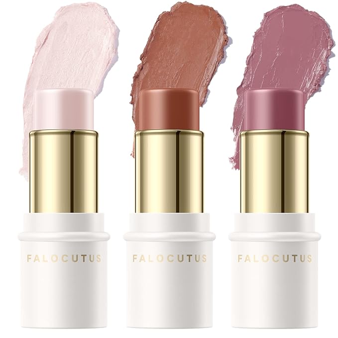 3 Pcs UNIVERSAl Contour Stick Set,Professional Makeup Kit for All Skin