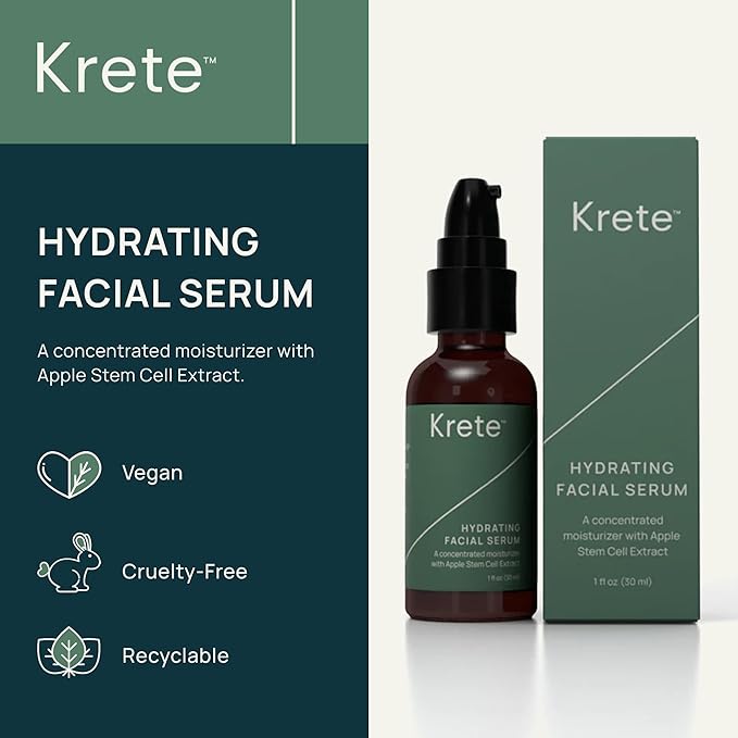 krete One-Two Punch with Probiotic Facial Cleanser & Facial Serum for Men – Moisturize, Hydrate, and Protect Your Skin in 30 Seconds