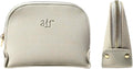 Air Beauty Small Makeup Bag For Purse - Elegant & Compact Cosmetic Pouch For On-The-Go Beauty - Travel Essentials (Gray)