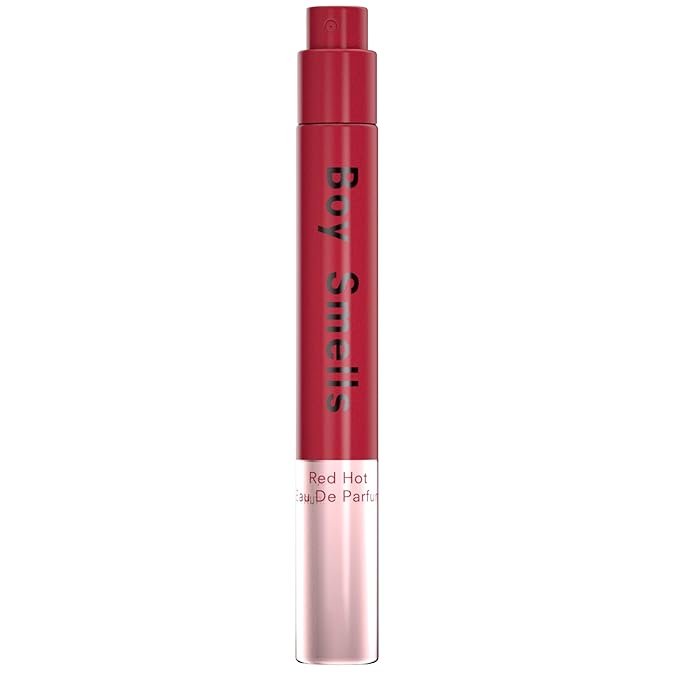 Boy Smells Red Hot Travel Spray – Raspberry, Rose, Incense and Cedarwood Scent – Spicy Fruity Unisex Perfume – Long Lasting Travel Size Spray – 10ml