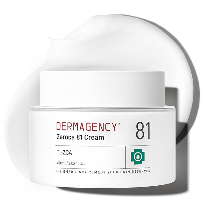 DERMAGENCY Zeroca 81 Cream | Korean Acne Cream for Sensitive & Oily Skin | Lightweight, Non-Greasy, Calming Hydration | Oil Control, Pore Refining, Cica | Fragrance-Free | K-beauty 2.02 Fl.Oz / 60ml