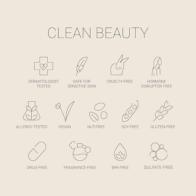 No Makeup Makeup Long-Lasting Lightweight Foundation & Brush Duo | Cruelty-Free, Fragrance-Free, Buildable, Transfer-Proof Makeup (Mocha)