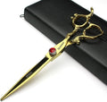 6/7 inch salon scissors salon hairdresser hair cutting hairstyle(Gold)