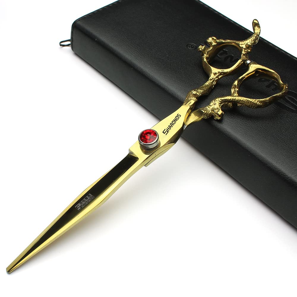 Hairdressing Scissors 6/7/8/9 Professional and Efficient Scissors (7-Inch 2-Piece Set-A)