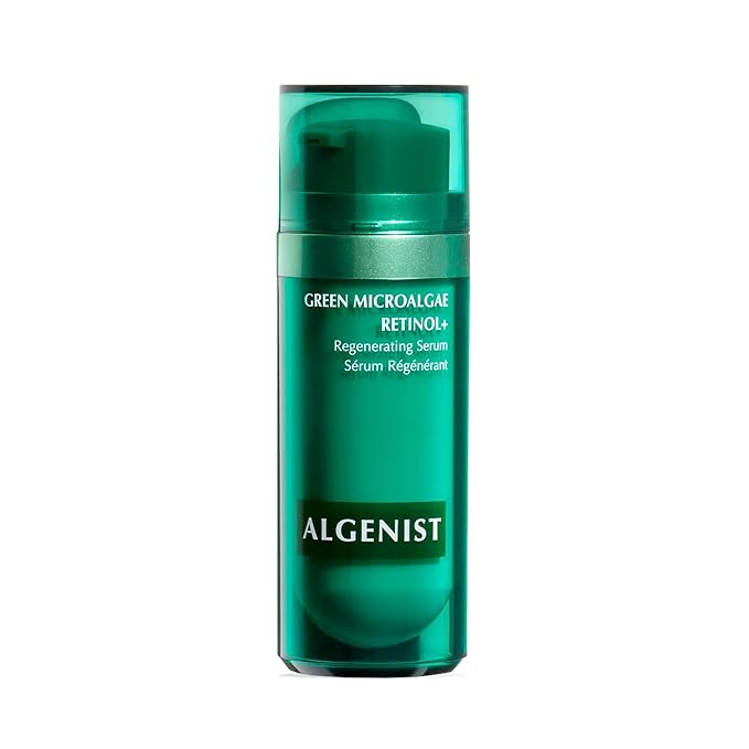 Algenist Green Microalgae Retinol+ Regenerating Serum - Gentle Anti Aging Retinol Face Serum with Time Release Retinol, AHA BHA PHA - Helps Improve Texture, Tone, Pores & Fine Lines (1 oz)