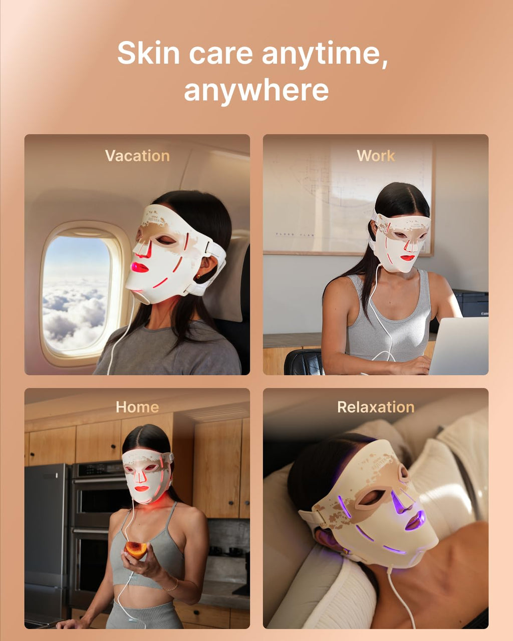 RENPHO Red Light Therapy Mask for Face, FDA-Cleared,Birthday Gifts for Wife