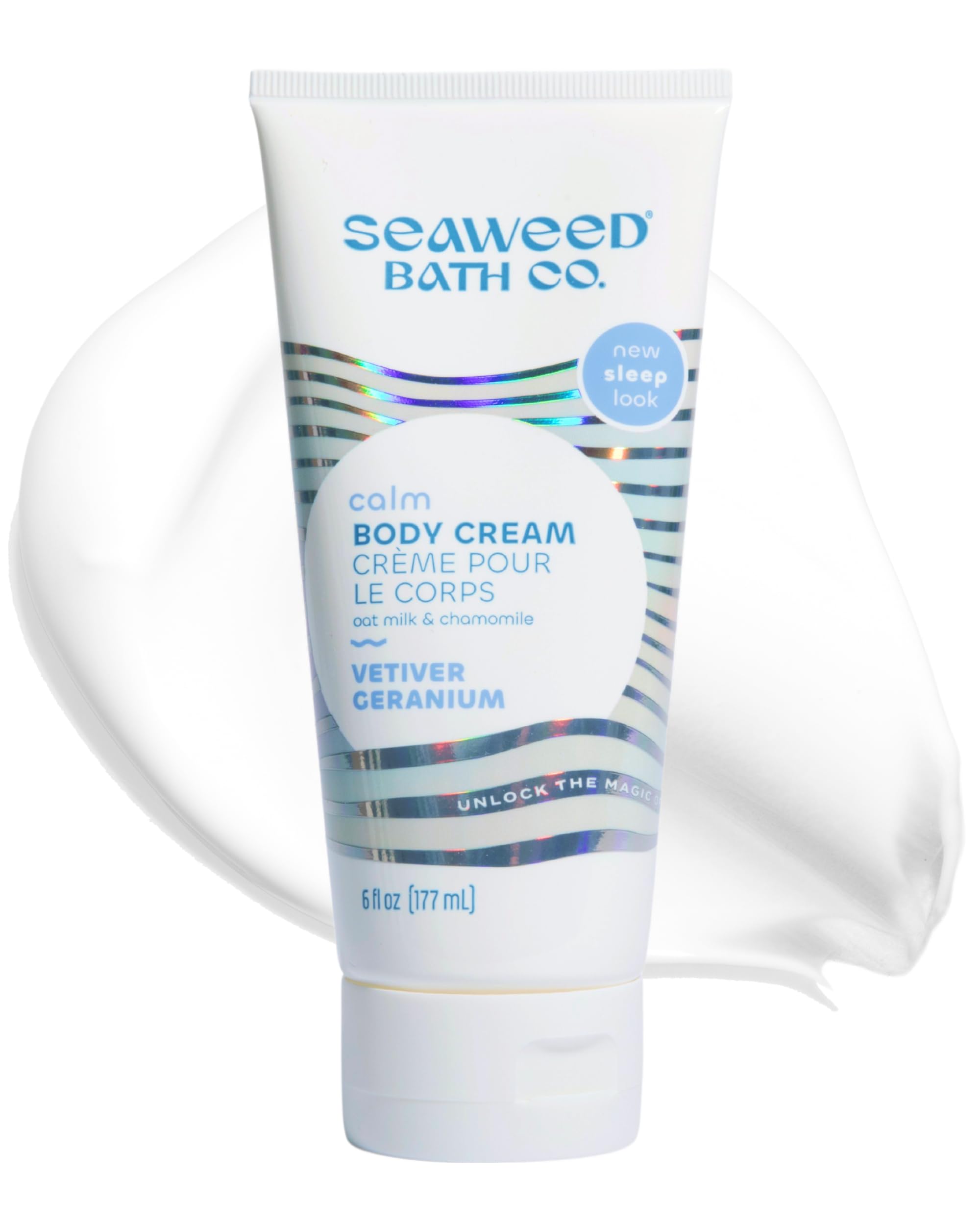 Seaweed Bath Co. Calm Body Cream, Vetiver Geranium (6 oz)