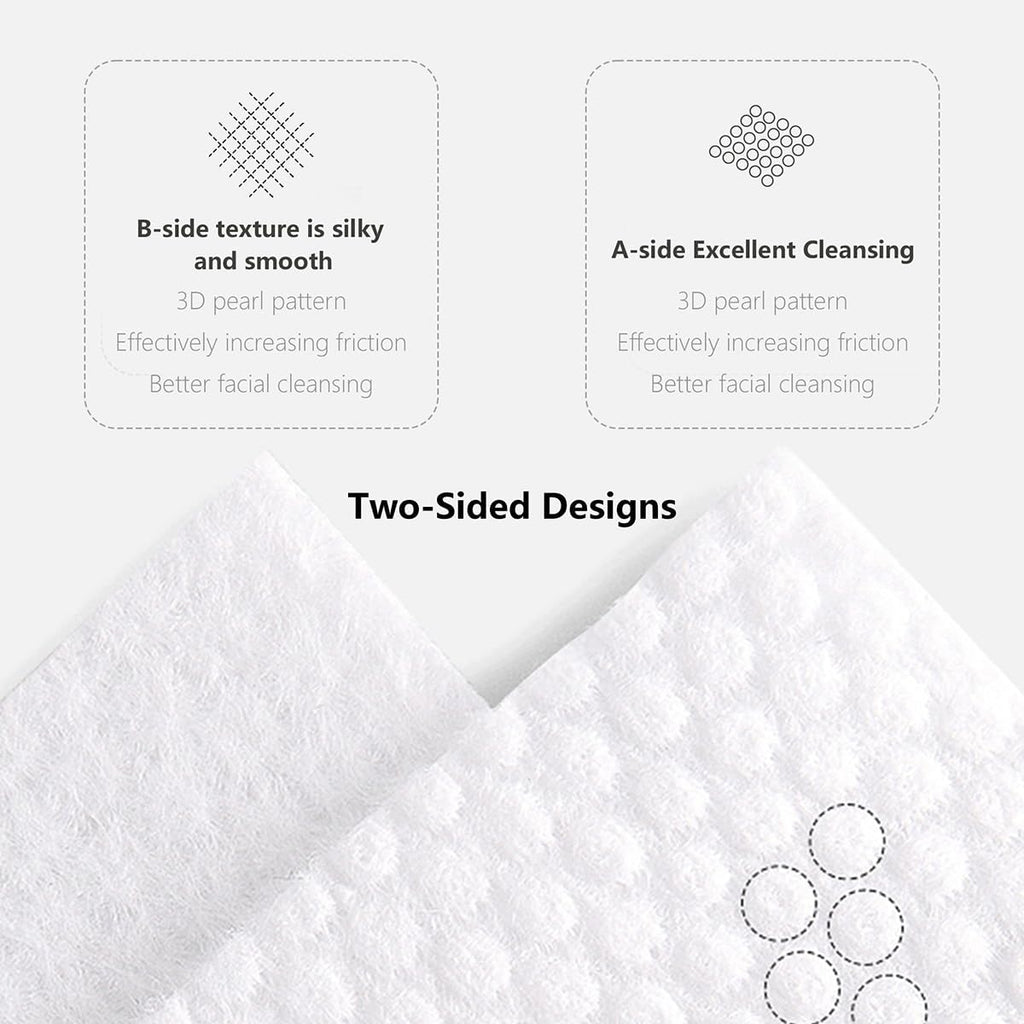 Face Towels Disposable Cotton Facial Towels,Biodegradable,100 Count